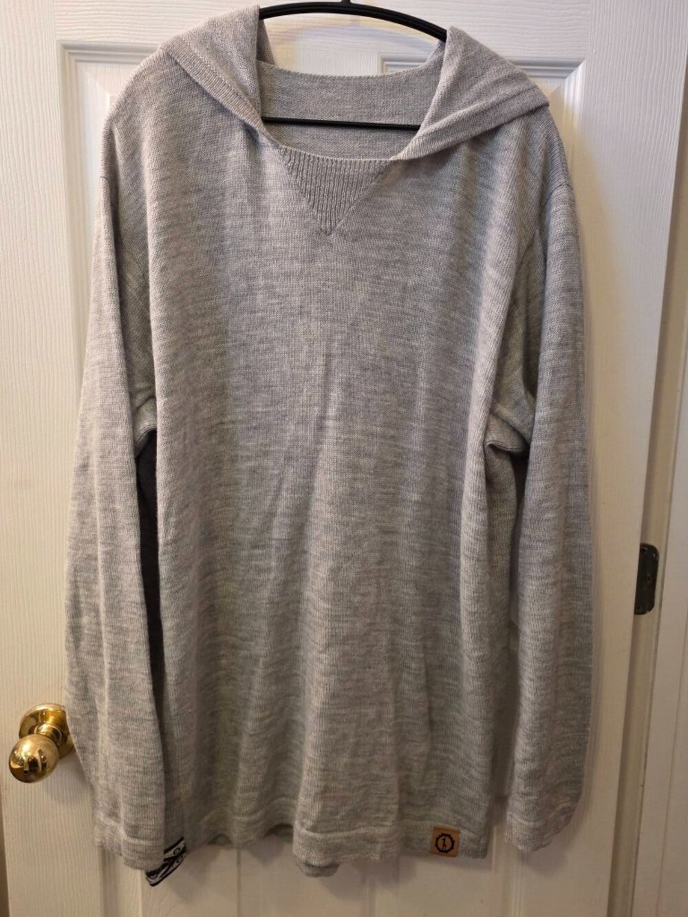 XL Paka Hooded Pull over Jacket - Light Grey color